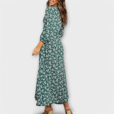 Floral Pattern Maxi Dress | Dress