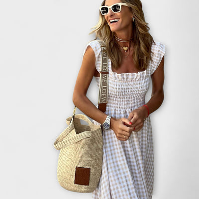 Checked Maxi Dress | Dress