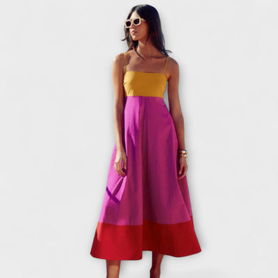 Color Block Spaghetti Strap Dress | Dress