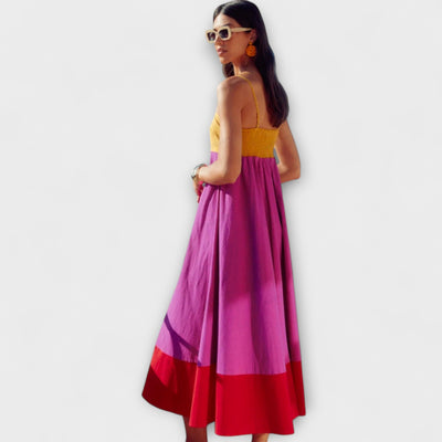 Color Block Spaghetti Strap Dress | Dress