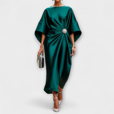 Luxe Shimmer Satin Maxi Dress | Dress