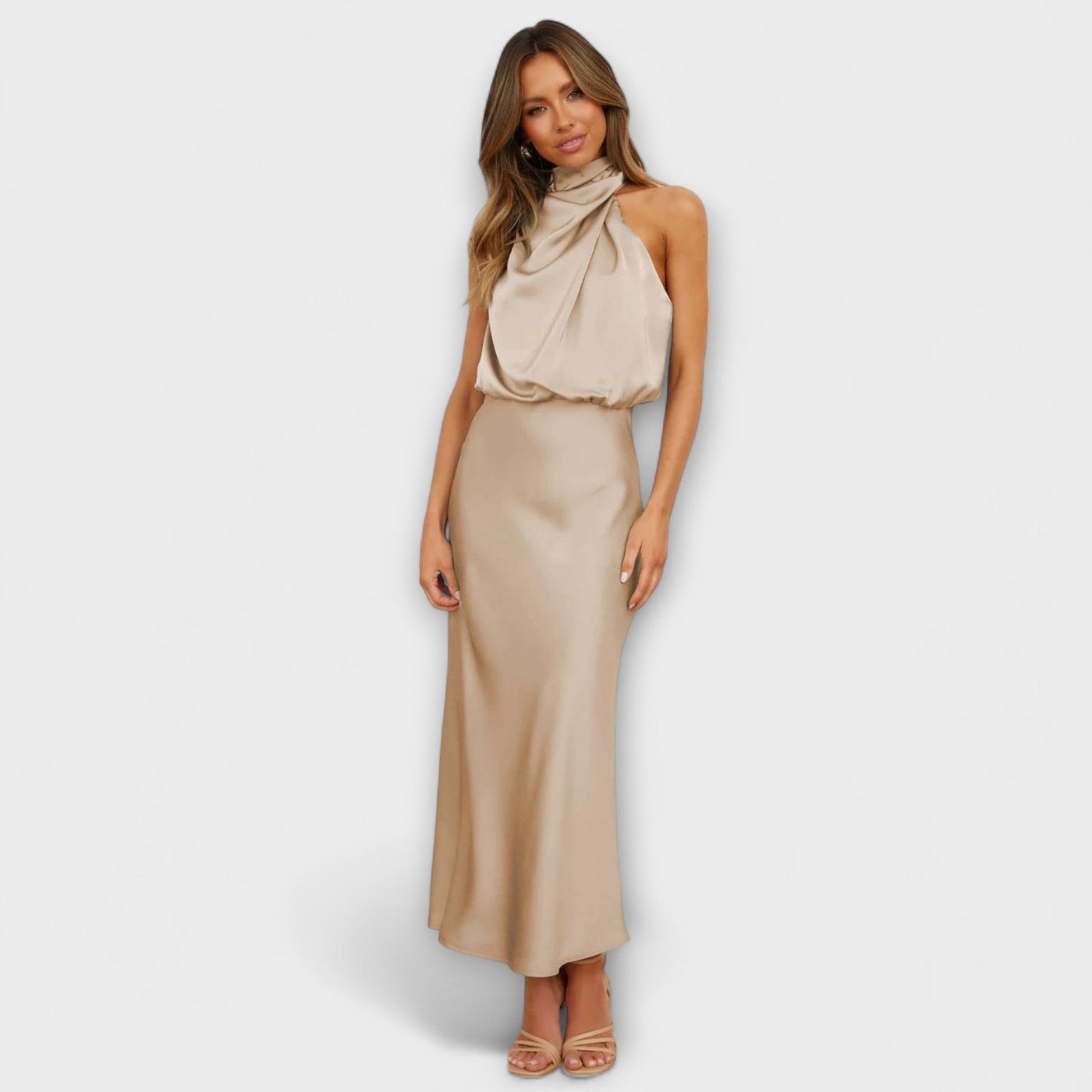 Elegant Halter Maxi Dress | Dress
