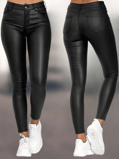 Leather Skinny - Pantaloni