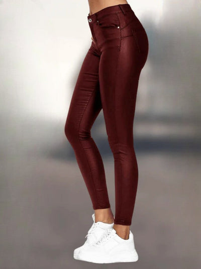 Leather Skinny - Pantaloni