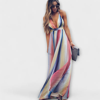 Multicolored Striped Women's Dress | Dress