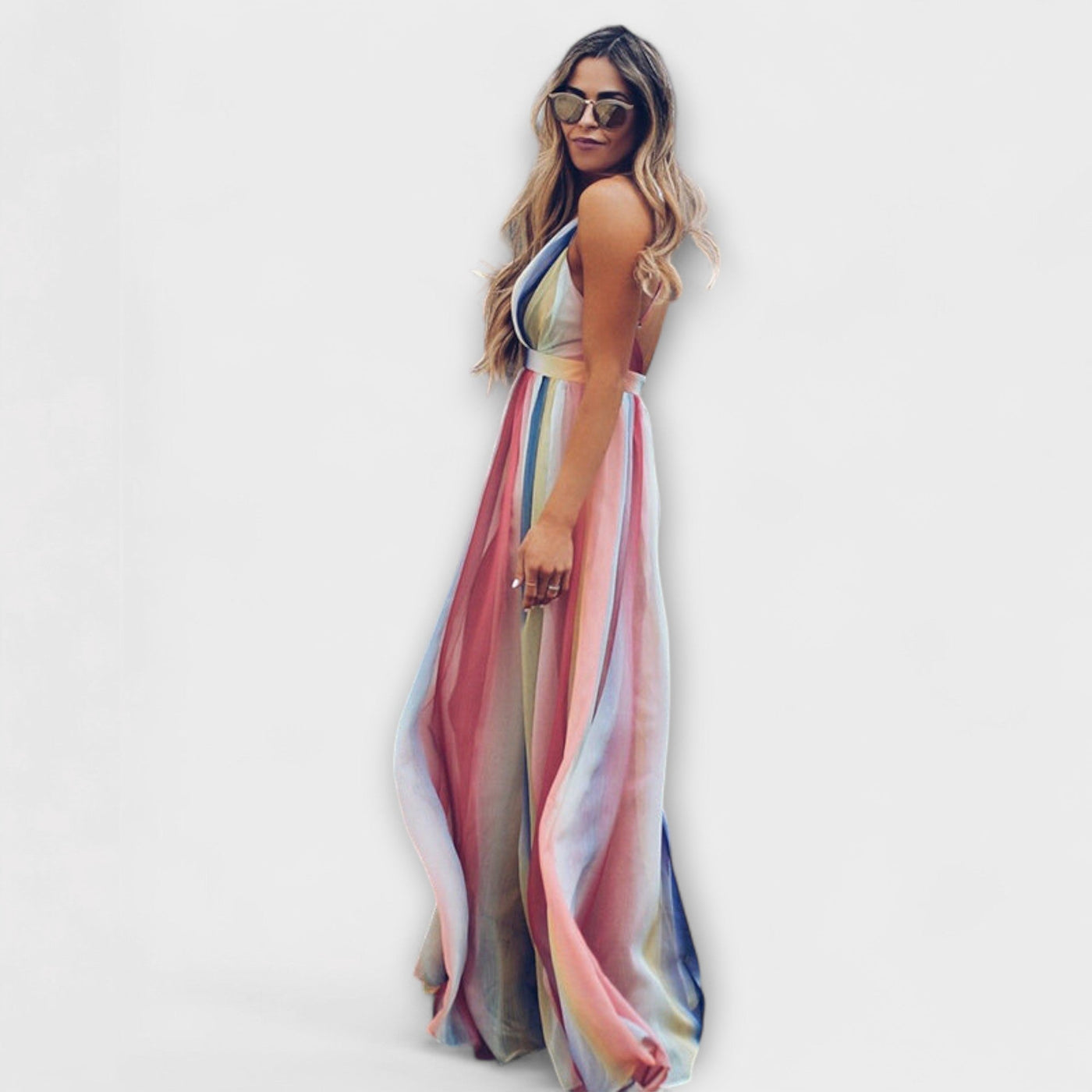 Multicolored Striped Women's Dress | Dress