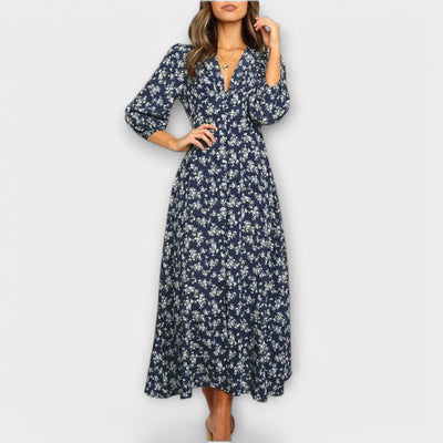 Floral Pattern Maxi Dress | Dress
